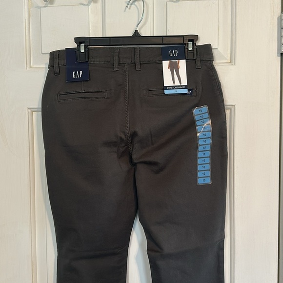 NWT Gap Super Strechy skinny charcoal pants size 10 - Picture 7 of 7